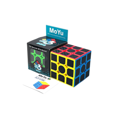 Cubo Rubik Moyu 3x3x3 Negro Con Stikers