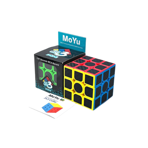 Cubo Rubik Moyu 3x3x3 Negro Con Stikers